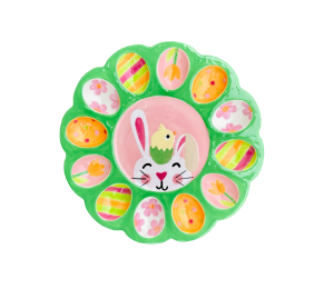 Jacksonville Easter Sherbet Egg Plate